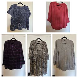 Women plus size blouses, torrid + old navy