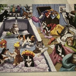Bits And pieces “Bathtime Mischief” 500 Piece Puzzle (all Pieces Accounted For)