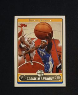 Carmello Anthony Topps Basketball Card