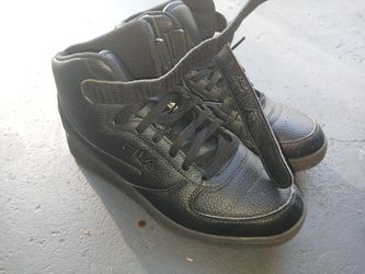 All Black Fila Shoes