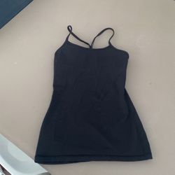 Lululemon Size 4 Black Tank 