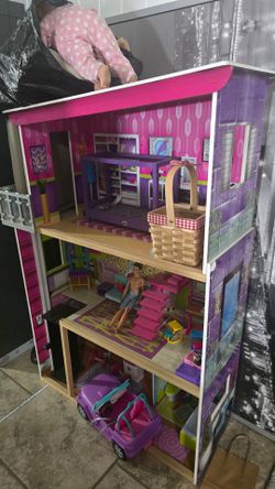 kidkraft super model wood doll house