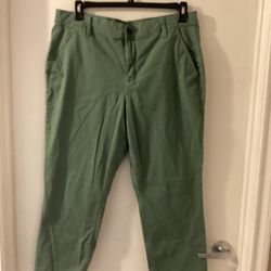 Girlfriend size 16 petite women’s green slacks