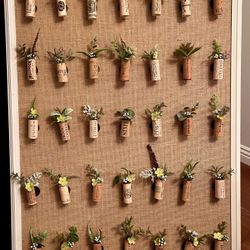 Wine Cork Floral Bouquet Magnets - gifts/party favors