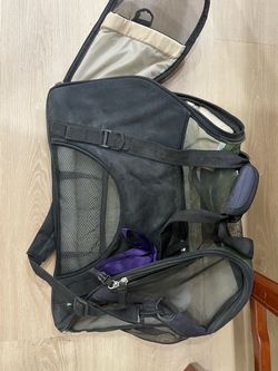 Black Mesh Pet Carrier Bag airline compliant