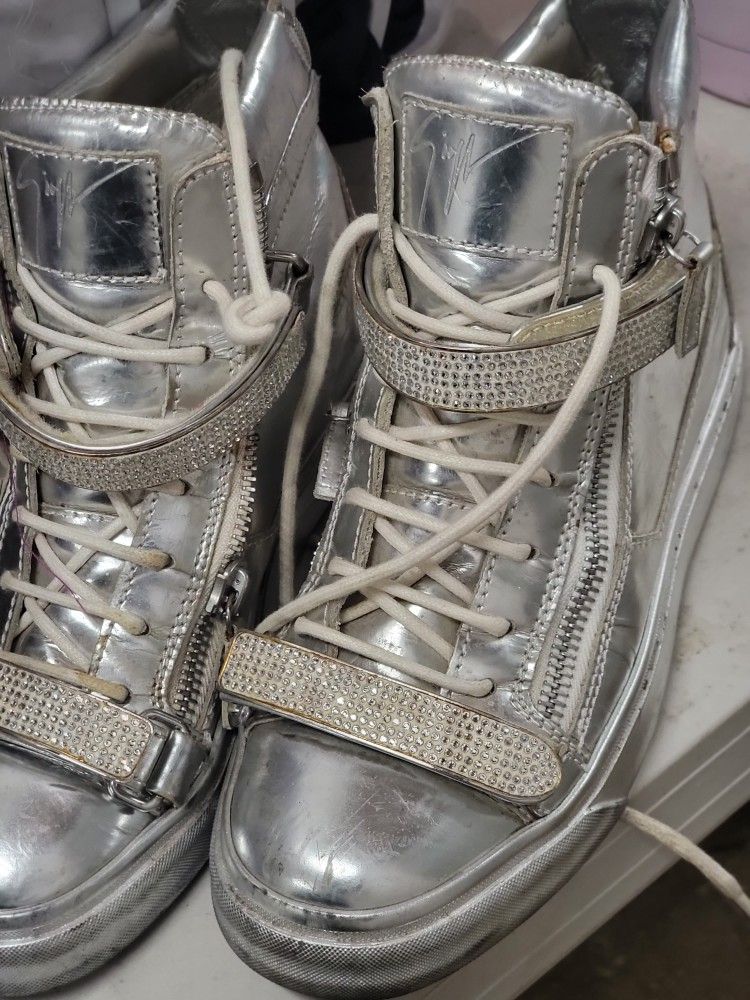 Giuseppe Zanotti Designer Italian Womans Shoes, Swarovski Crysta Size 38