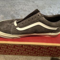 Grey Suede Vans 11.5