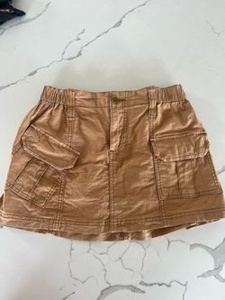 Khaki Cargo Mini Skirt