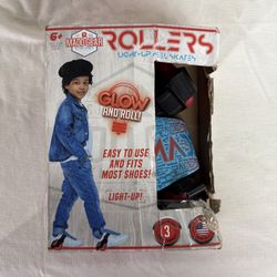 NEW MADD GEAR Madd Rollers Light-Up Heel Skates Suits Ages 6+ Red New In Box