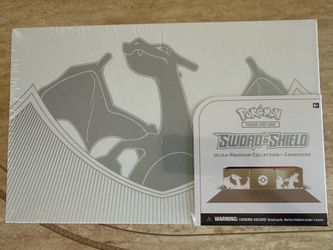 POKEMON SWORD & SHIELD WHITE CHARIZARD ULTRA PREMIUM COLLECTION BOX UPC SEALED TCG