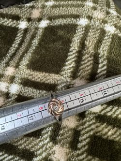 Sterling Silver Rose Gold Diamond Ring