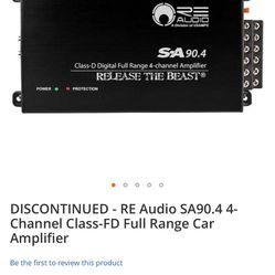 Re Audio Sa90.4 800w 4 Channel SA Series Full Digital Amplifier