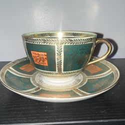 Vintage Tea Cup and Saucer, Austria, Chipped Cup