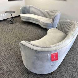 Sofa And Loveseat Grey Sofia Collection Seashell Couch 