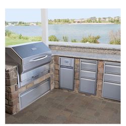 Outdoor kitchen, BBQ Area Storage Cabinet Drawers