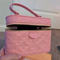 Pink Puff leather Purse