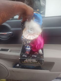 12" Collectible Porcelain Clown Doll