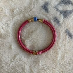 Betsey Johnson Pink Hinged Pencil Bracelet