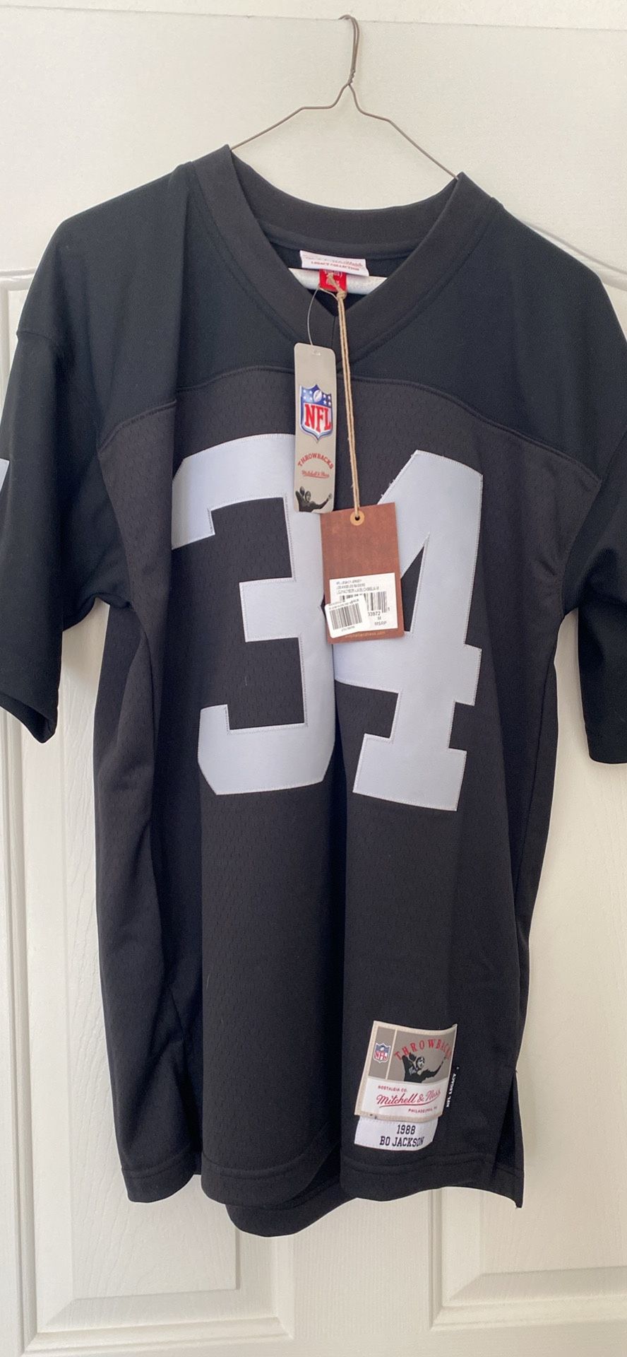 NEW MEDIUM Bo Jackson Mitchell & Ness Raiders Jersey
