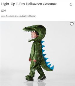 Light-Up T. Rex Kids Halloween Costume