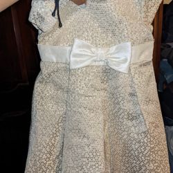 Holiday Gold Baby Girl Dress