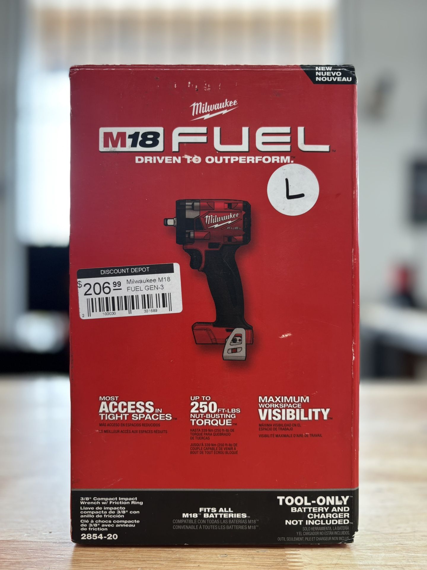 Milwaukee M18 FUEL GEN-3 18-Volt Lithium-Ion Brushless Cordless 3/8 in. Compact Impact Wrench with Friction Ring (Tool-Only) (New)