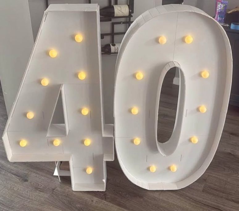3 Ft Lighted Numbers