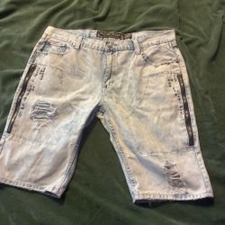 Heritage America Distressed Denim Shorts