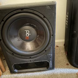 PowerBass PS-AWB101 - 10" Single Loaded Amplified Ported Enclosure