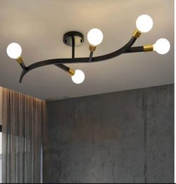 Mid Century Modern 5-Light Sputnik Chandelier