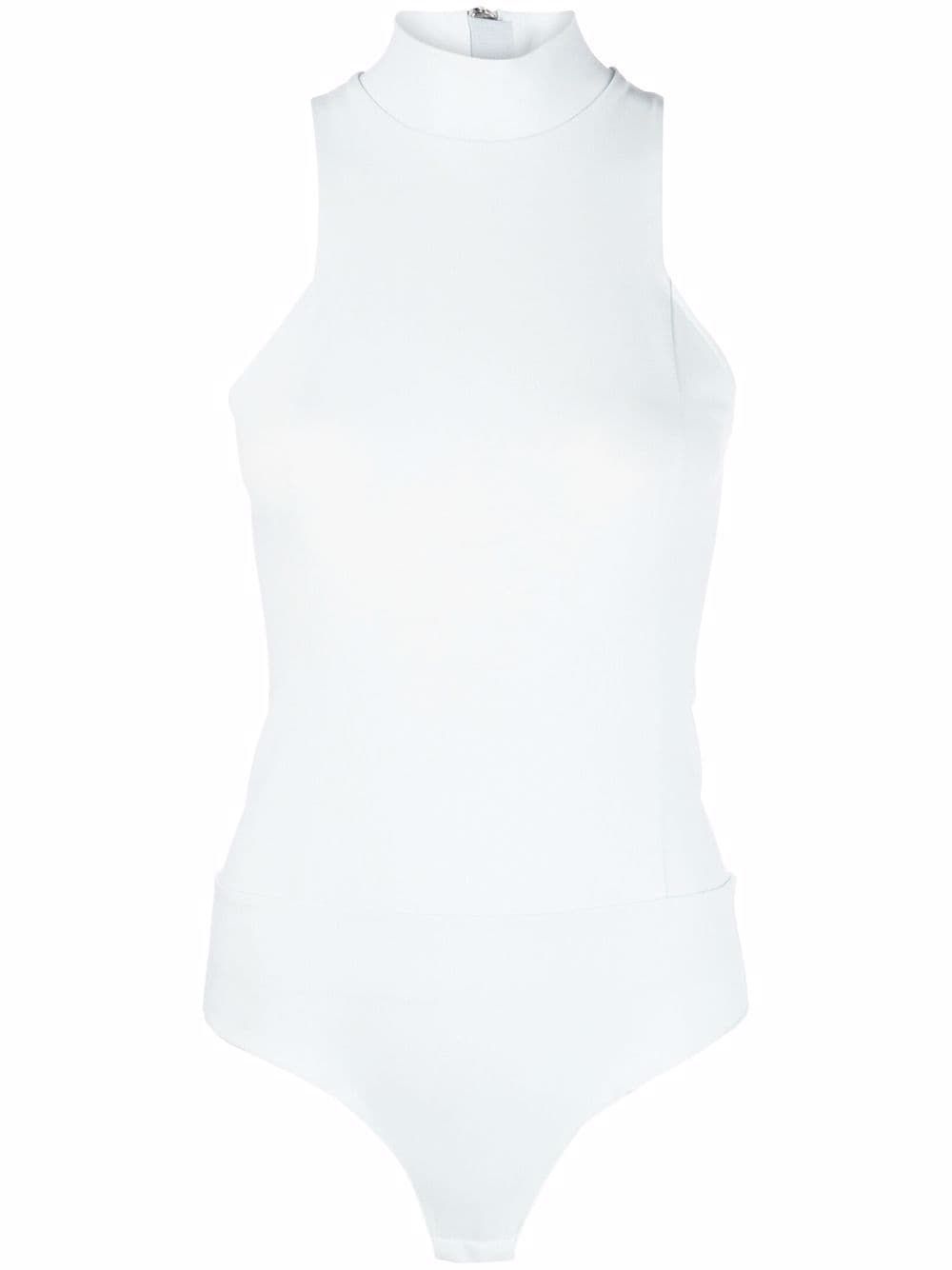 Turtle neck sleeveless bodysuit 