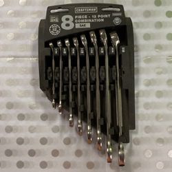 Craftsman 8  Piece - 12 point Combination Wrench Set SAE