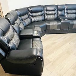 Sectional Recliner 9166611073 Call Today For Approval In Payment Option No Credit Need 0%interest No Down Payment Same Day Delivery!!!