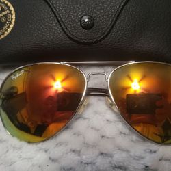 Rayban Sunglasses With Case.  $40. Pickup In Oakdale 