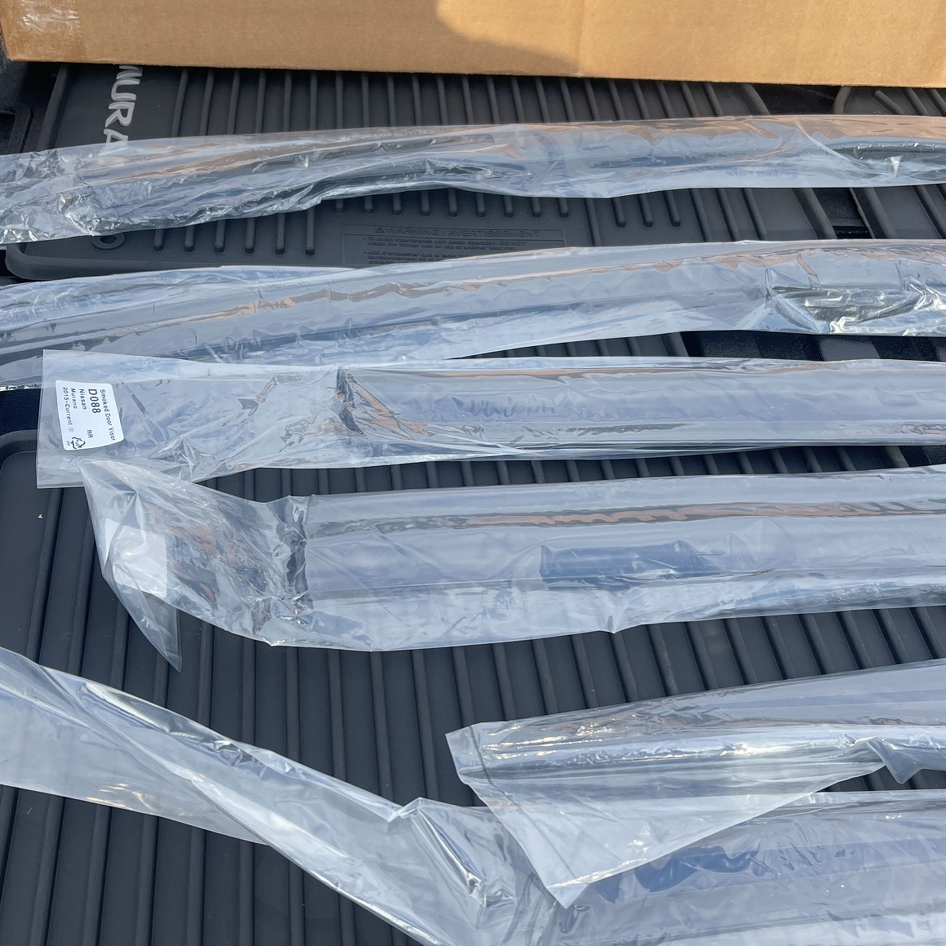 2S Tape Smoke Door Window Vent Visor Deflector 6 pcs 2015-2021 for NISSAN MURANO