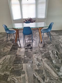 Dining room table and chairs