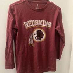 Vintages NFL Washington Redskins Shirt Boys Youth Large 10/12 Red Commanders