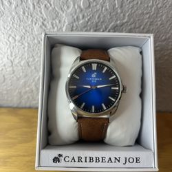 Caribbean Joe – Metallic Blue Dial (Brown Band)