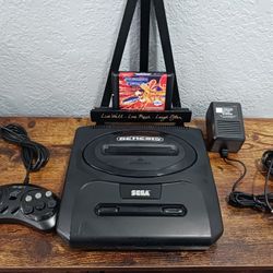 SEGA Genesis Console Model 2 MK-1631 Bundle + Thunder Force III (Repro) ■Retro