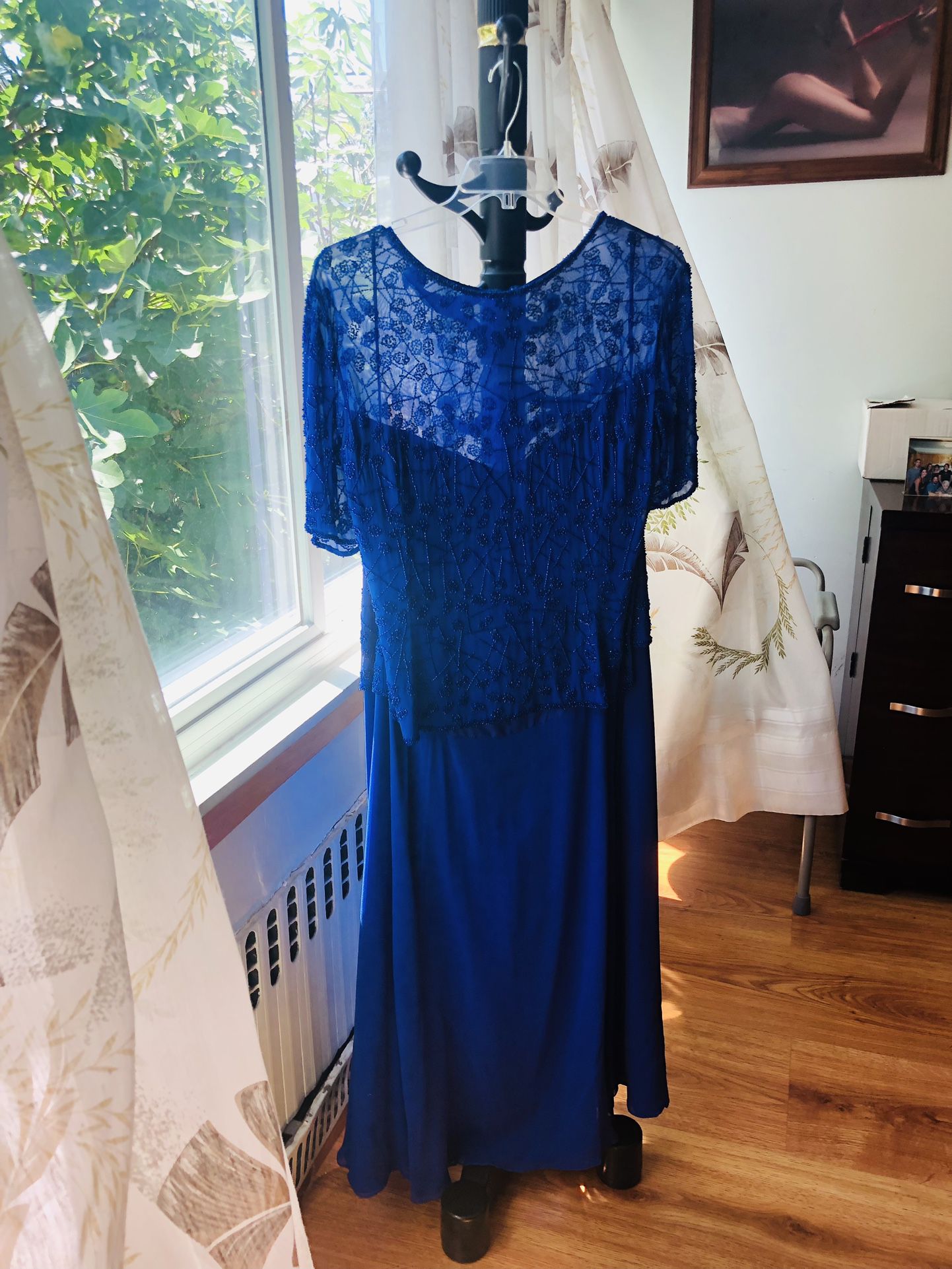 royal blue formal dress size 20