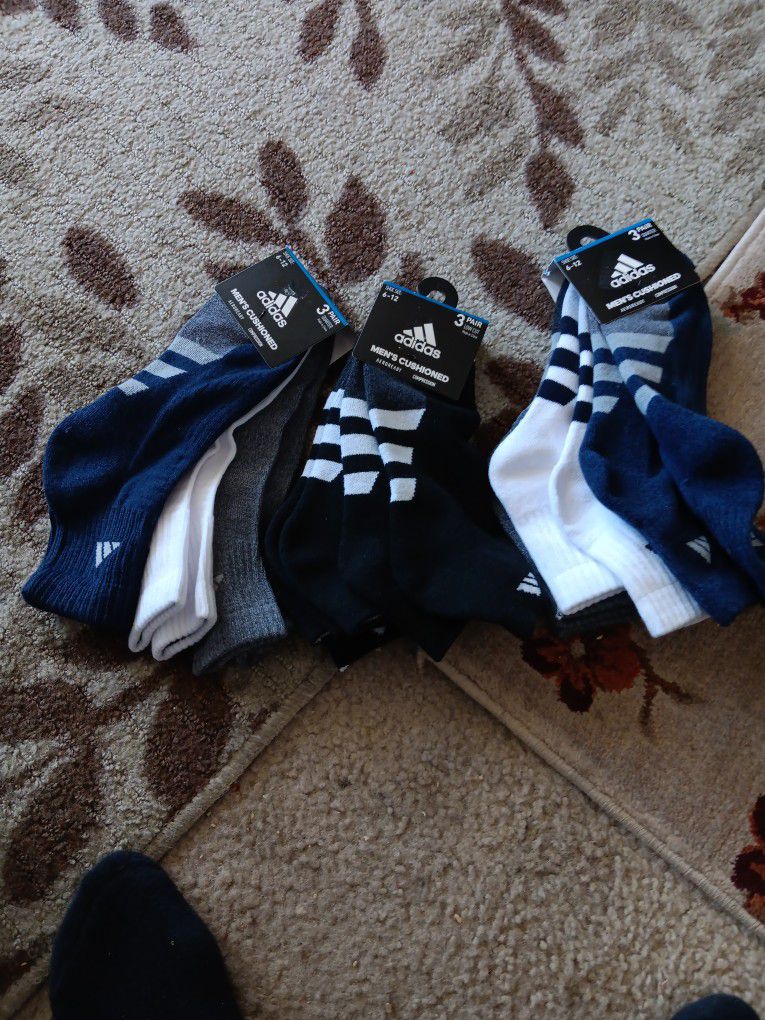 Adidas Men's Cushioned Socks. 3 In Pk.