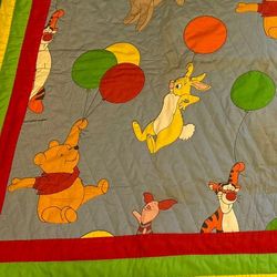 Vintage Quilt Disney Pooh Bear and Friends