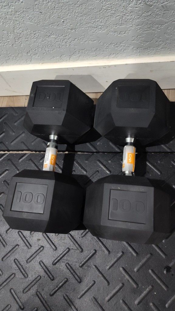 100 Lb Dumbbells