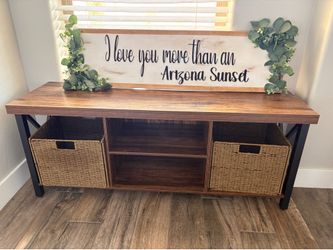 TV Console Table Entertainment Center