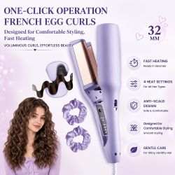 NEW Purple 32mm (1.25") Ceramic Curling Iron