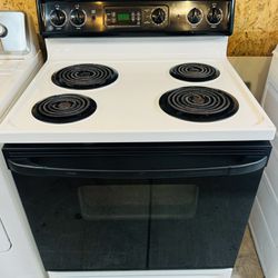 White & Black electric Stove Only $240