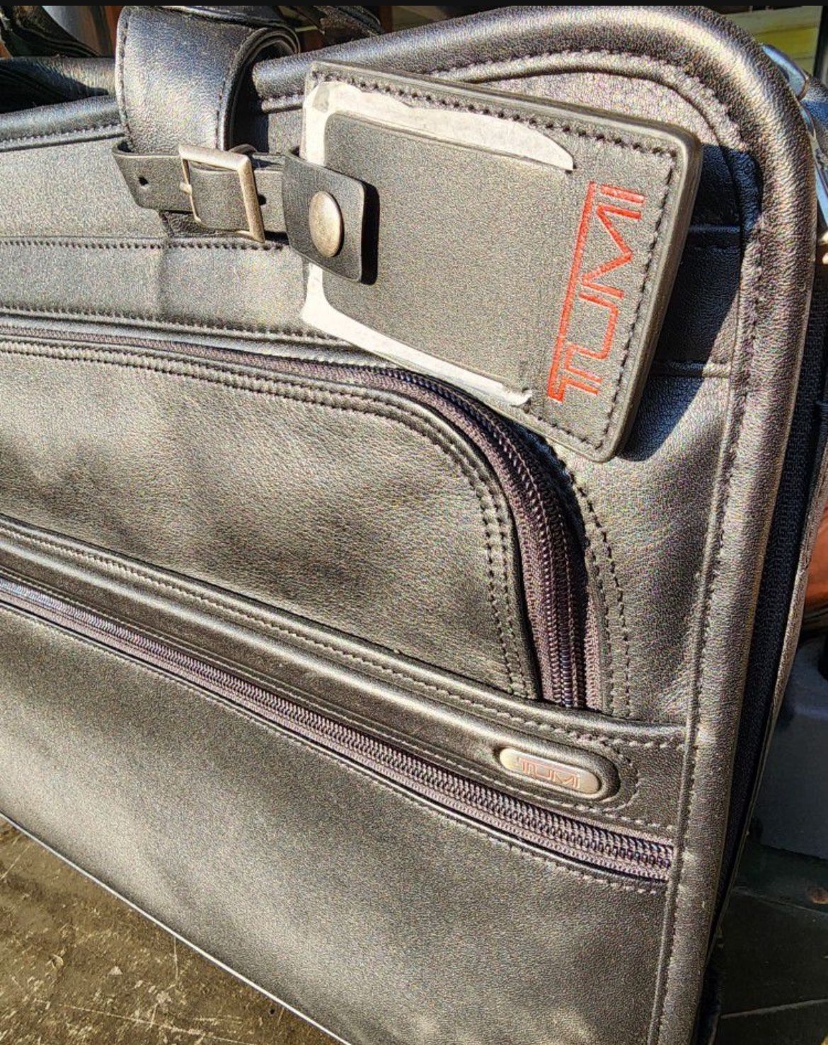 Tumi leather Slim bag