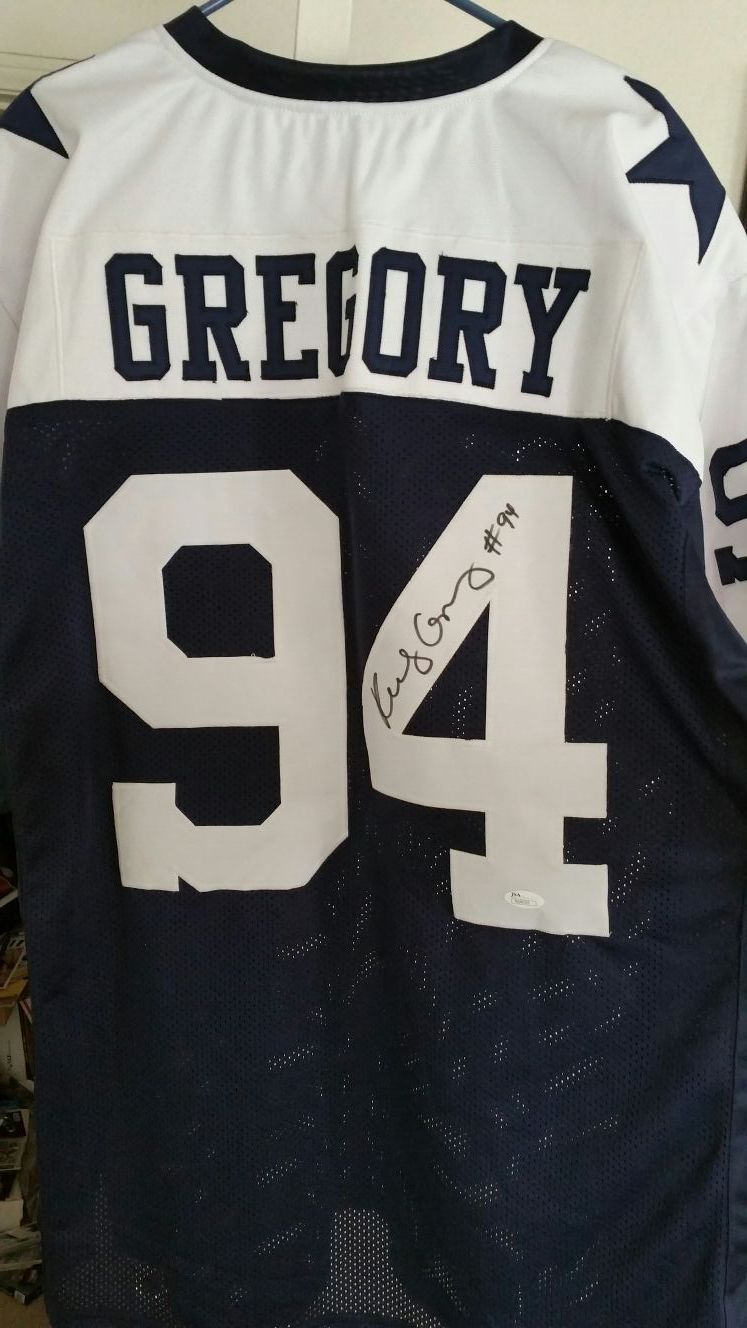 Randy Gregory Autographed Cowboys Jersey! JSA!