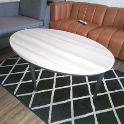 Oval Shaped Coffee Table 