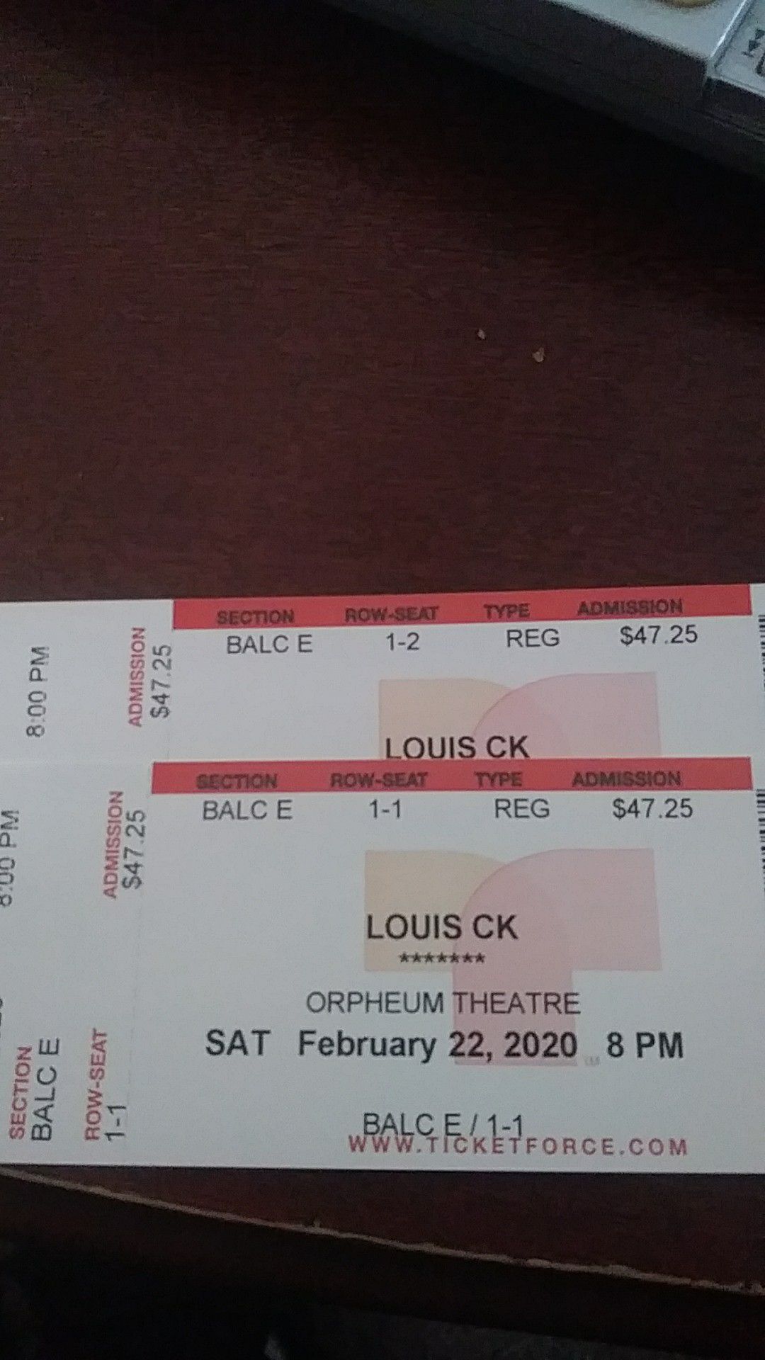 Louis CK Saturday night tickets